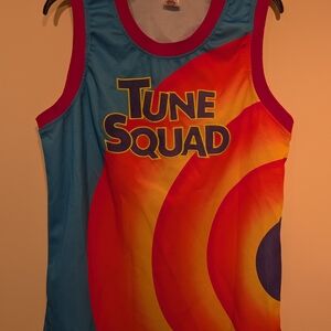 LeBron James Movie Tune Squad Men's Multicolor Jersey Tank Top EUC.